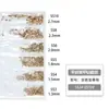 Paquete de 6 Diamantes de Grado Comercial Nacional 1440 Piezas Fondo Plano Rhinestones de Vidrio Ss3-Ss10 para Decoración DIY de Teléfono y Accesorios para Uñas