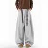 Calça Jogger Patchwork Pesada Masculina Inverno Tendência Versátil Espessada Comprimento Total Estilo Americano Esportiva Cool Calça Longa Lâmina Curva