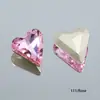 Dongzhou Diamante de Corazón Torcido con Punta Inferior de 16 mm Accesorios para Joyería DIY Diamante de Cristal con Forma Especial Joyería de Diamante Collar Joyería de Diamante al por Mayor