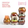 Maceta para pulgar suculenta mini mini maceta para pulgar maceta de cerámica para flores suculentas planta creativa flor pequeña Ma Long mesa Mai Tai Bao