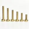 Tornillos Publicitarios Dorados Sólidos M4 al por Mayor para Decoración de Espejos, Letreros de Vidrio y Fijación de Letreros Publicitarios