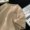Camiseta de Marca de Moda Manga Corta 2026 Manga Corta para Hombre Joven Top Nuevo Verano Waffle Holgado Estilo Bordado de Letras