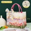 Bolsa de Lona Personalizada con Diseño Impreso, Bolsa de Compras Ecológica, Bolsa de Lona, Bolsa Impresa Multicolor, Bolso de Mano Publicitario Cultural y Creativo, Hecho a Medida