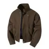 Chaqueta de Caza Retro Americana Cleanfit para Hombre Cuello Alto Fresca Elegante Corta Estilo Béisbol Transfronteriza