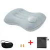 Almohada Inflable de Viaje, Cojín de Oficina, Cojín Cuadrado Inflable, Almacenamiento Plegable Portátil, Almohada Inflable para Exteriores