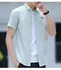 Camisa Listrada de Manga Curta de Verão para Homem, Novas Camisetas Tendência de Manga Curta para Homem, de Alta Qualidade, Bonitas, Casuais