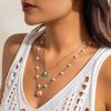 Joyería Transfronteriza Europea y Americana Estilo Océano Metal Estrella de Mar Concha Set de Collar Diseño Collar de Concha Joyería para Mujer