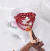 Pulsera de Ágata Natural con Seis Caracteres