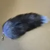 Venta al por mayor del fabricante Colgante de Llavero de Piel de Cola de Zorro Accesorios de Piel Colgante para Bolso Atrezo para Escenario de Actuación