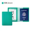 En stock, porta pasaporte de cuero PU, diseño liso, personalizable con logotipo de empresa, protector de pasaporte de cuero al por mayor, estuche para pasaporte