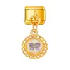 Pulsera Colgante Collar Serie Banderas Nacionales Transfronterizas Módulo Estilo Italiano Corazón Zodiaco Collar Anillo Pulsera