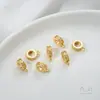Preservador de Cor Cobre Revestido 14K Ouro Grosso Padrão Dragão Espaçador Padrão Espaçador Roda de Contas com Espaçador Pendente Acessórios para Joias Artesanais com Contas