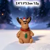 Mini adornos de resina navideños, mini muñeco de nieve de dibujos animados, Papá Noel, renos, decoraciones DIY para micro paisajismo