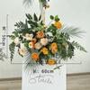 Lugar de Bodas Mori Arreglo Floral Arreglo para Banquete de Bodas Flor de Seda Arreglo Floral Decorativo de Hotel Ruta de Simulación Set Floral para Bodas