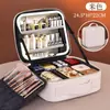 Bolsa de Maquillaje LED de Lujo Ligero y Gama Alta con Espejo, Gran Capacidad, Almacenamiento Partitionado, Estuche de Cosméticos, Bolsa Especial para Maquilladores