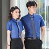 Moda de Verano Camisa de Manga Corta para Hombre Ropa de Negocios Camisa Traje Tienda de Ventas Bancarias para Mujer Intermediarios Ropa de Trabajo para Maestros