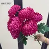 Crisântemos artificiais, crisântemos de garra de dragão de 7 cabeças, para decoração de casa e casamento, disponíveis em várias cores, adequados para arranjos internos e exposições florais
