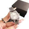 Reloj Diamond Classic de Cuarzo para Mujer Nuevo Temperamento Color Elegante Diamante Calendario 31mm Reloj de Acero para Mujer Resistente al Agua
