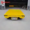 Vehículo de Transporte de Equipo Pesado a Batería con Acoplamiento Automático y Transferencia de Piezas sobre Rieles en el Suelo en el Taller