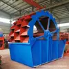 Máquina de Lavar Areia com Roda de Balde Espiral Dupla Máquina de Lavar Areia Tipo Balde para Mineração em Campo de Areia Separador Automático de Pó de Pedra Fábrica de Máquina de Lavar Areia