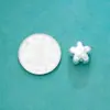 Plata S925 Plata Lisa Hecho a Mano Patrón de Martillo de Plata Estrella de Cinco Puntas Espaciadores Cuentas Cuerda de Cuentas DIY Accesorios de Plata Material Flor Pequeña