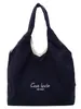 Bolso Texturizado Estilo Coreano Transfronterizo Estilo Perezoso 2025 Nuevo Gran Capacidad Casual Invierno Rayado Bordado Bolso de Hombro