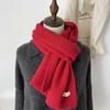 Bufanda nueva de Corea del Sur Dongdaemun para mujer, otoño e invierno, color sólido, cachemir, informal, combinable, cálida, de punto.