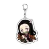 Cazador de demonios: Kimetsu No Yaiba Tanjiro Nezuko Llavero Colgante Acrílico Periférico de Anime Dos Dimensionales Transfronterizo