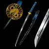 Especial Atacado Feito à Mão Peça Única Espada Japonesa Cidade de Longquan Espada Samurai Espada Longa Katana de Aço Carbono Sem Afiar