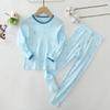 Nueva versión de ropa de otoño 100% algodón para niños, conjunto de pantalones de otoño, ropa interior para niños y niñas, ropa para el hogar, pijamas, venta directa de fábrica