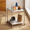 Combinação Modular de Aparadores Vintage, Gabinetes de TV em Aço Inoxidável, Gabinetes de Armazenamento Modernos Minimalistas Estilo Ins, Gabinetes de Armazenamento Doméstico
