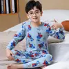Conjunto de Ropa de Otoño para Niños, Algodón Puro, Conjunto de Ropa Interior Térmica para Niños, Pijamas de Invierno para Niños, Tops y Pantalones Térmicos para Niñas