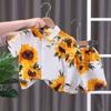 Conjunto de Camisa Floral de Manga Curta de Verão para Meninos Casual Praia Tempestade Novo Estilo Moda Infantil Bebê Duas Peças Roupas da Moda