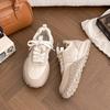 Esportes Forrest Gump Sapatos Femininos 2025 Novo Verão Popular Casual Treino Moral Sapatos Pequeno Branco Sola Grossa Pai Versátil Para o Dia a Dia
