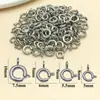 Hebilla de Resorte Chapada en Cobre Puro de Alta Retención de Color Hebilla en Forma de O Accesorios para Joyería DIY Hebilla de Cierre de Cobre Conexión de Extremo para Pulsera Redonda Hebilla Redonda