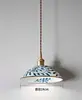 Luminária Pendente de LED Cerâmica Estilo Japonês para Quarto com Janela de Canto, Sala de Jantar, Varanda Cerâmica Vintage Estilo Americano, Corredor Vintage, Luminária Pendente Mid-Century