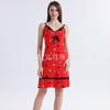 2026 Primavera/Verano Nuevo Modal Rayón para Mujer Encaje Patchwork Estampado Completo Camisola Camisón