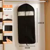 Saco de Pendurar para Armazenamento de Jaqueta de Penas Guarda-Roupa Doméstico Roupas à Prova de Poeira Pendurado Visual Tecido Não Tecido Tridimensional Capa à Prova de Poeira para Roupas