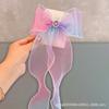 Accesorios para el cabello de niña estilo coreano con lazo Pasador para el cabello Clip para la cabeza de Elsa para niños Pasador de cinta de la serie Princesa para niñas pequeñas