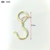 Gancho resorte de metal gancho s plateado galvanizado anti-caída sin perforaciones perchero y sombrero gancho de cortina cocina baño venta caliente transfronteriza