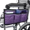 Bolsa de Almacenamiento Lateral para Reposabrazos de Silla de Ruedas Chunya Spinning Transfronteriza con Tiras Reflectantes Bolsa de Almacenamiento Multibolsillo Portátil para Viajes