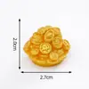 Lingote de Ano Novo para Atrair Riqueza, Boneco de Cavalo Dourado Pequeno, Acessórios Fofos de Decoração DIY, Pequenos Enfeites para Carro e Desktop