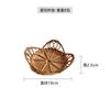 Conjunto de Capa de Rattan de Outono do Vietnã Almofada de Xícara Coador de Chá Acessórios para Cerimônia do Chá Caixa de Armazenamento para Escritório Resistente a Mofo Madeira Sólida Inserção Redonda