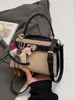 Bolso Bandolera para Mujer, Nuevo Bolso de Mano Transfronterizo de Lino, Bolso Cuadrado Pequeño con Acabado de Alta Gama, Estilo Coreano, Bolso Bandolera de Nicho y Versátil