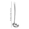Cuchara de Sopa de Acero Inoxidable de 8 cm Filtro para Fondue Cocina Hotel Restaurante Colador Comercial Mango Largo Lote