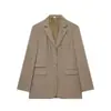 Ropa Nueva de Mujer de Primavera 2026 AliExpress Transfronteriza Manga Larga Color Sólido Casual Holgada Chaqueta de Traje 0604166