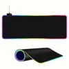 Mouse Pad Luminoso RGB com Ritmo de Música Extra Grande para Jogo de Computador E-Sports Teclado Mesa Pad Espessado Pad para Lan House Transfronteiriço
