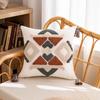 Homestay ins Style Tufted Pillowcase Nordic Geometric Sala de Estar Sofá Almofada Cintura Almofada Rainbow Tassel Quarto Almofada