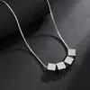 Collar largo de pentagrama extraíble, minimalista y sofisticado, para mujer, estilo Y2K, cadena versátil de nicho para suéter