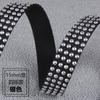 Joias DIY Corda de Couro Rebite de Strass Tira de Veludo Coreana Ponto Dourado Prateado Preto Rebite de Cinto de Diamante Cinto de Veludo Acessórios de Vestuário